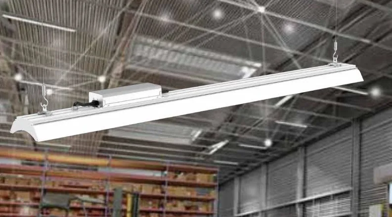 Factory Price LED Highbay Industrial Lighting CE/RoHS/ETL 150W Workshop Warehouse Supermarket Shopping Malls Factory Linear LED Highbay Light