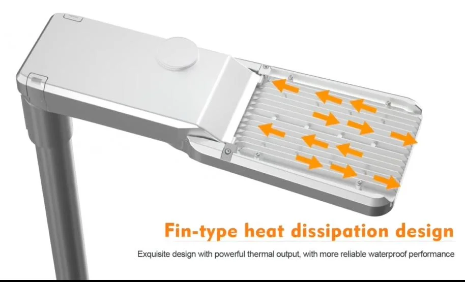 Luz de rua de inundação LED com suporte de controle inteligente 100W 0-10V Dim Die Casting Alumínio à prova d'água IP65 175lm/W 6