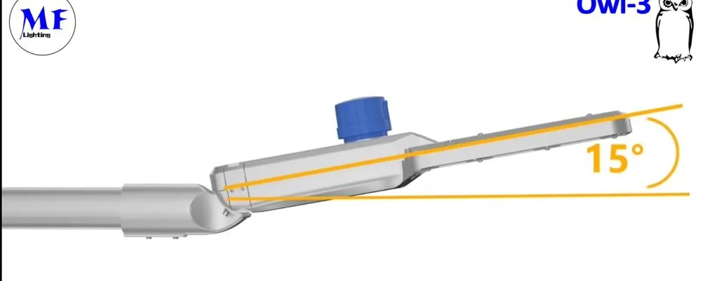 Luz de rua de inundação LED com suporte de controle inteligente 100W 0-10V Dim Die Casting Alumínio à prova d'água IP65 175lm/W 4