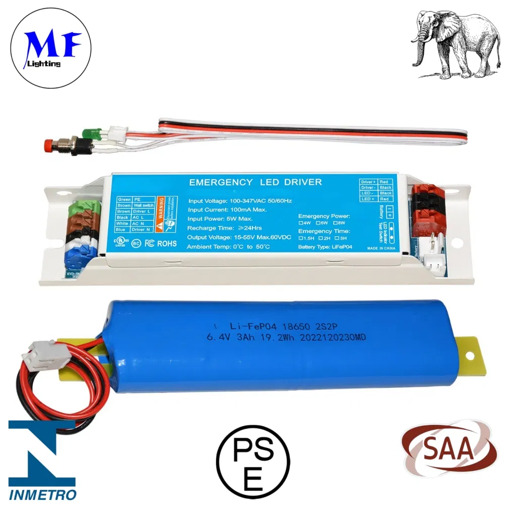 10W 100-277VAC UL924 CSA Li-ion Auto Test Garantia de 5 anos Luz de Emergência Downlight Painel de Teto Luz de Emergência Ballast Powerpack para Caso de Emergência 2