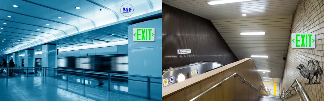 Luz de Emergência LED 3W IP43 AC85-265V para Escolas, Hospitais, Metrôs, Estações de Trem, Shoppings, Supermercados, Aeroportos, Escritórios, Fábricas, Hotéis, Subsolos 0