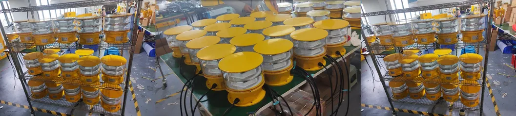 Luz de Obstrução de Aviação LED  Fotocélula Fundição Sob Pressão IP66Telecomunicações Amarelo Gás Petróleo Plataforma Offshore 7