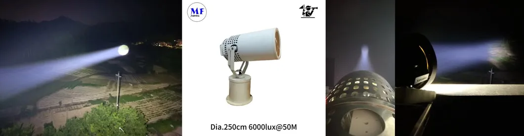 LED Spot Search Light 200W 300W IP66 resistente à água aço anticorrosivo 1000m 3000m Navio de mar Navio de barco Lâmpada de busca e resgate remota 15