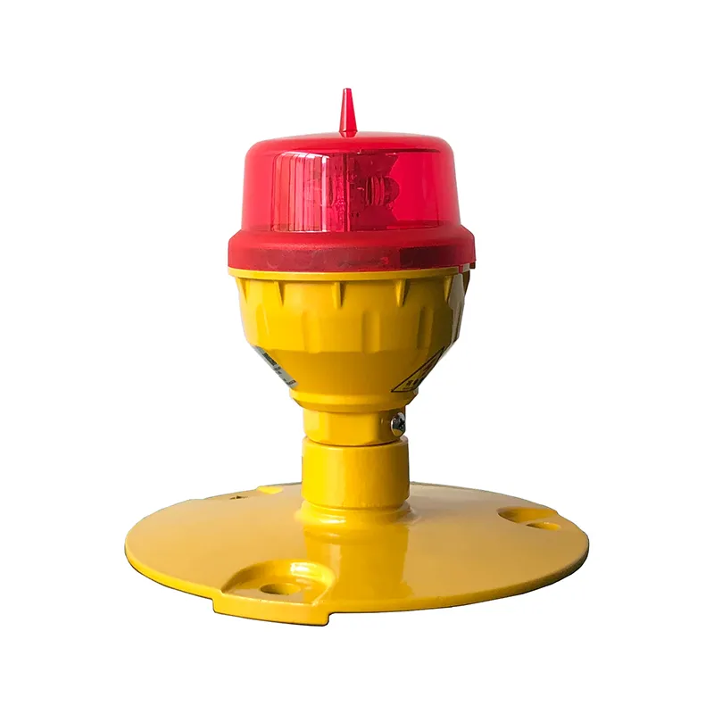 Luz de Obstrução de Aviação LED IP66 Impermeável Vermelho Branco Dupla Cabeça Construída em fotocélula Avião Obstáculo luz de aviso LED de baixa intensidade 3