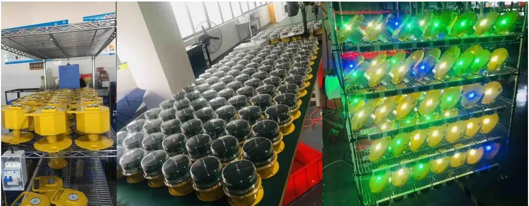 Luz de Obstrução de Aviação LED IP66 Impermeável Vermelho Branco Dupla Cabeça Construída em fotocélula Avião Obstáculo luz de aviso LED de baixa intensidade 5