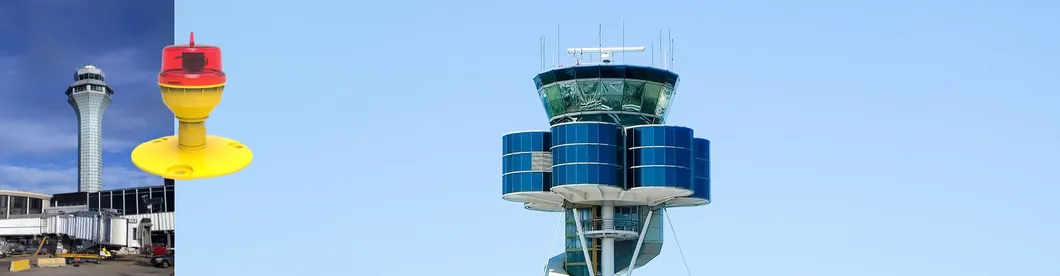 Luz de Obstrução de Aviação LED IP66 Impermeável Vermelho Branco Dupla Cabeça Construída em fotocélula Avião Obstáculo luz de aviso LED de baixa intensidade 8