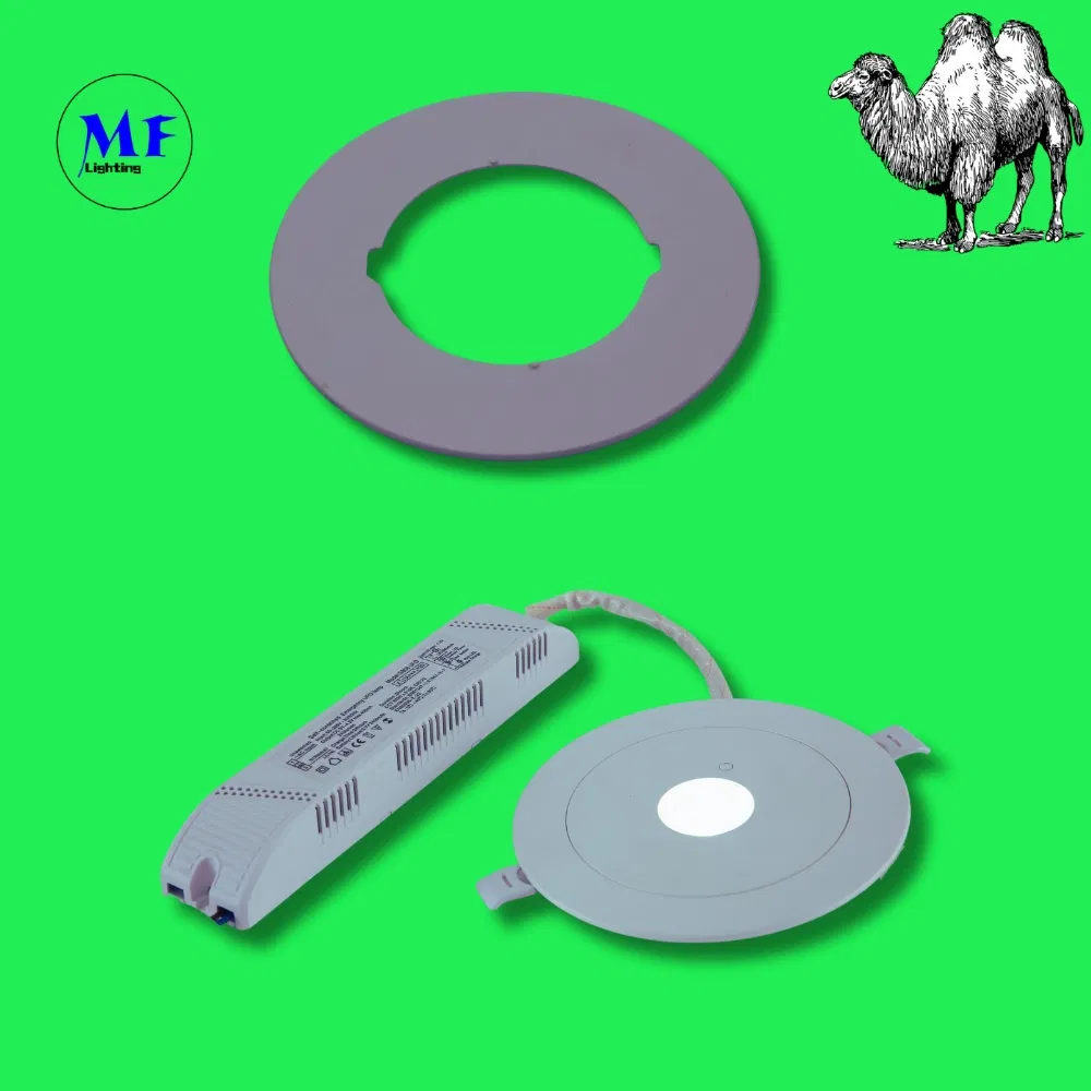 Luz de Sinalização de Saída de Emergência Antipânico Downlight 3h IP65 Bateria Shopping Oficina Centro Comercial 1