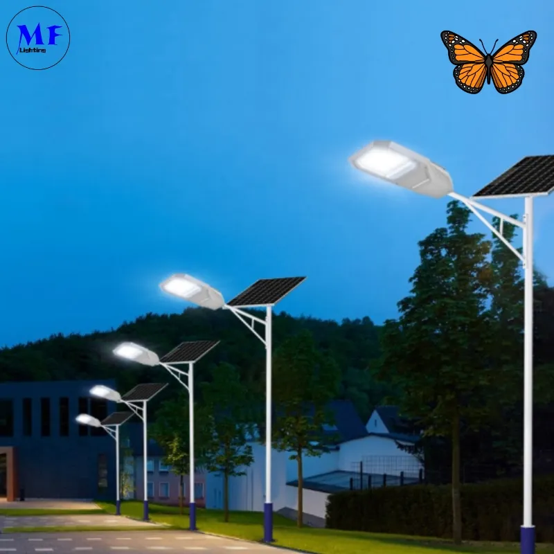 LED Solar Garden Street Wall Light Alumínio à prova d'água 200W IP65 Ik08 Compactado Parque Caminho Calçadas Estrada 2