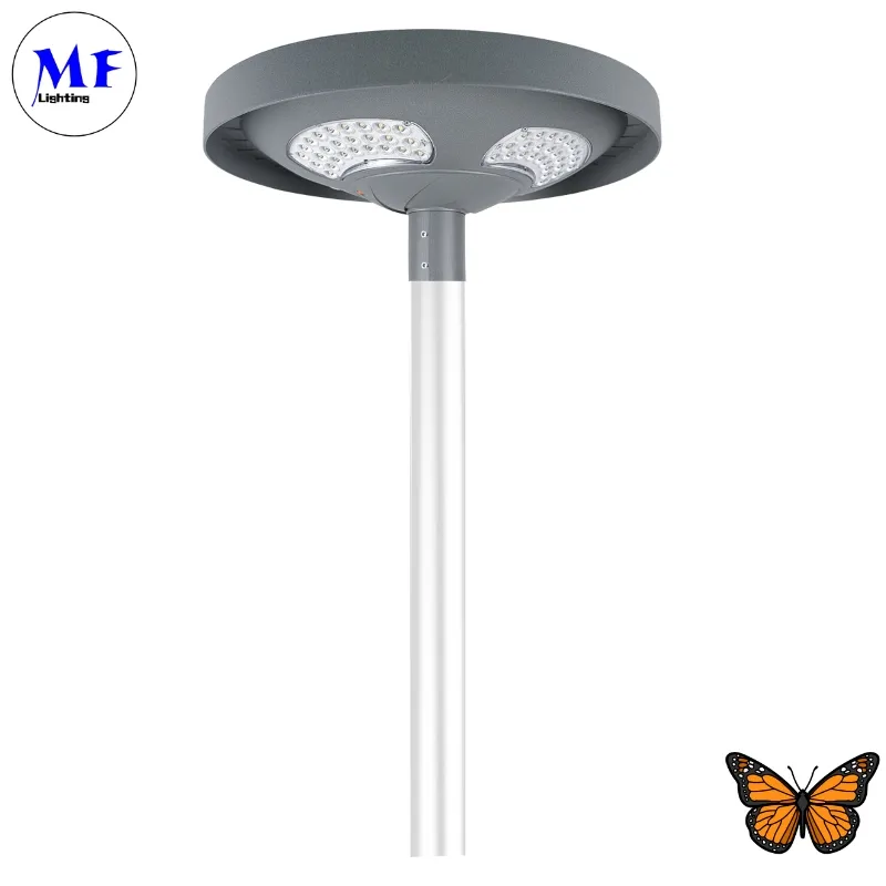 LED Solar Jardim Street Wall Light à prova d'água 40W IP65 Ik08 Park Path Sidewalks Pla Tribunal da escola 0