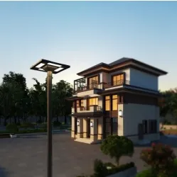 LED Solar Jardim Street Wall Light à prova d'água 40W IP65 Ik08 Park Path Sidewalks Pla Tribunal da escola 3