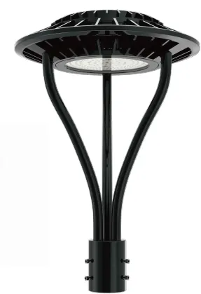 Luz de Jardim LED Ajustável Anti-Umidade IP65 150W Impermeável 140lm/W Preto Fada Gramado Pátio Poste Superior 3