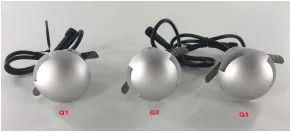 Luz de Degrau LED Prateada 3W 12V IP65 Caminho Calçada Quadrados Pavimento Jardim 0