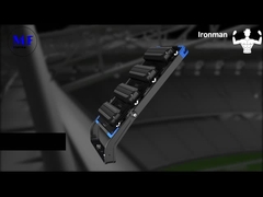 250-1250W Ajustável IP66 5 anos Wattanty Luz LED de mastro alto com proteção contra sobreaquecimento Para Sport Fie