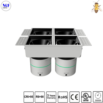 CE, CQC, ETL, RoHS, SAA Square Trim Aluminum Housing Recessed Downlight Interior Lighting LED Ceiling Down Light