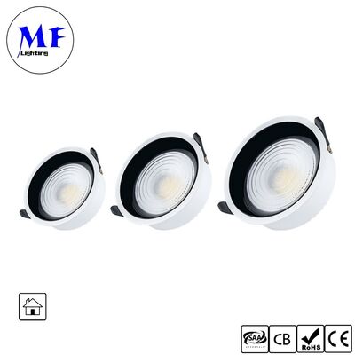 7W CRI90 160lm/W Spot Downlight  Triac /0-10V/Dali-2 Dimmable Wide Beam angle 120° 6INCH/8INCH Recessed Anti-glare LED Down light for Commercial Spaces