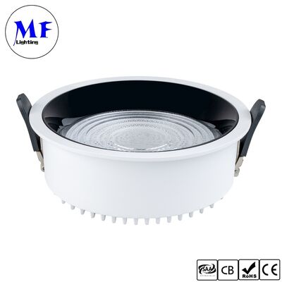 7W CRI90 160lm/W Spot Downlight  Triac /0-10V/Dali-2 Dimmable Wide Beam angle 120° 6INCH/8INCH Recessed Anti-glare LED Down light for Commercial Spaces