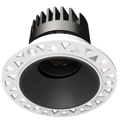 Die-Cast Aluminum Trimless Recessed LED Spot Down Light, Eye-Protection Down Light, 8°-55° 2700K-6000K CCT Adjustable LED Down Light for Commercial Use