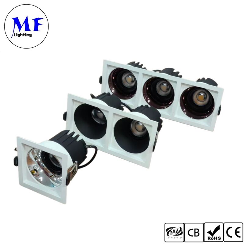 10W  CRI90 100lm/W LED Spot Downlight Triac /0-10V/Dali-2 Dimmable Beam angle 15°/24°/36°50° Optional Recessed Anti-glare Single head Spot LED Down light for Commercial Spaces