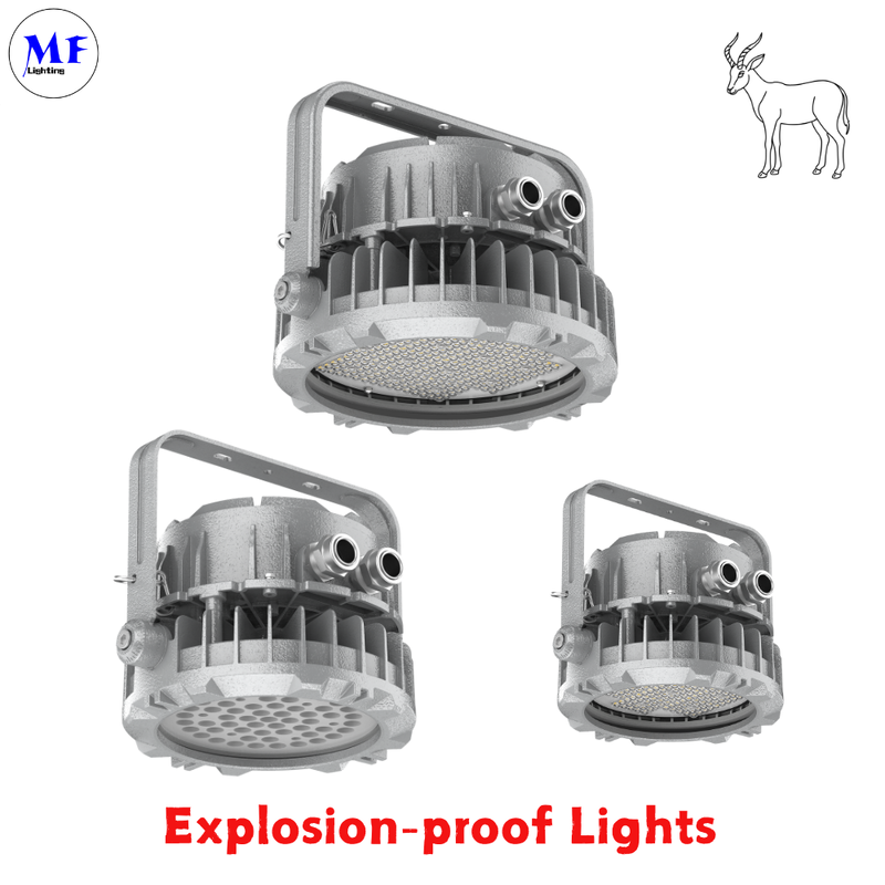 Factory Price 400W ExplosionProof Flood Light IECEx ATEX Die-casting Aluminum IP66 IK08 Beam Angle Optional Oil Gas Chemical Hazard Industry LED Explosion Proof Light