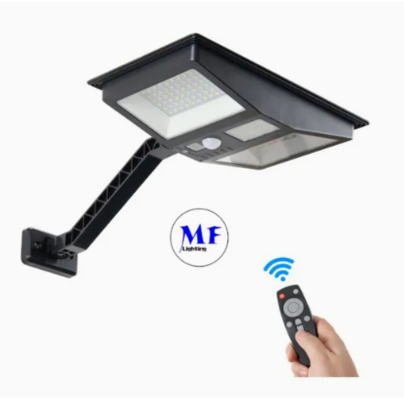 Luz de Parede Solar LED Moderna Nova Inteligente Simples Bateria de Lítio Monocristalina Preta Solar IP66 Impermeável Fundido
