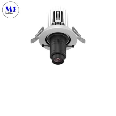 20W Zoom ajustável LED Contour Spotlight Gobo Projector Gimbal Track Light com Tridonic Driver para efeitos de iluminação dinâmicos