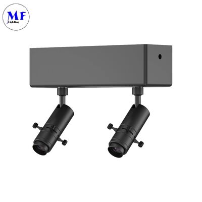 Holofote de contorno LED versátil 2700K-4000K com zoom e formato ajustável, projetor gobo de definição ultra-alta para museus e galerias de arte