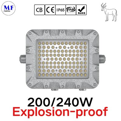ATEX LED Luz de inundação Zona 1 Zona 2 Alu. à prova d'água 300W 400W IP66 Ik10 áspero siderurgia industrial Centrais elétricas Álcool óleo gás