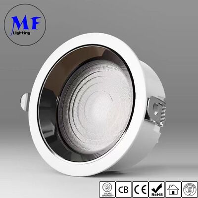Luz de teto LED embutida de 10/12 polegadas de alta potência 70W 100W Antirreflexo Tunable Downlight Ângulo de feixe amplo de 120°