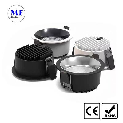 Preço de Fábrica Luminária LED Embutida UGR<19 Anti-reflexo Escritório CCT Ajustável Dimerizável DALI Tuya Zigbee Alumínio Fundido IP20 Ra90+ Luminária Comercial de Teto