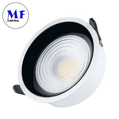 Lâmpada de teto anti-reflexão SMD LED Downlight 7W10W18W30W50W100W,120° Beam, TRIAC/0-10V/DALI-2 Dimmable, 160LM/W CRI90, Garantia de 5 anos