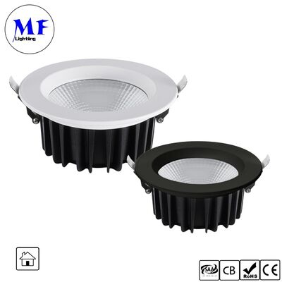 5W 100lm/W Spot Downlight Triac /0-10V/Dali-2/Tuya Zigbee Dimmable Ângulo de Feixe 60Â° Recessed Anti-Glare COB LED Down Light para Locais Comerciais e Residenciais