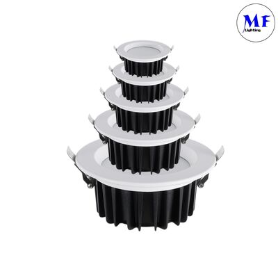 Spot SMD Embutido Inteligente CCT Potência Ajustável Dimerizável DALI 0-10V Triac 120° Branco IP40 Downlight 5W/7W/10W/12W/15W/20W/25W/30W/35W/40W/45W/50W Luz de Teto LED