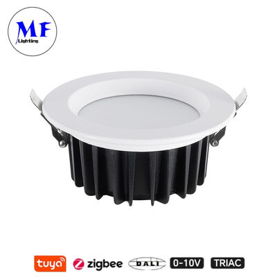 Preço de Fábrica IP40 CCT Ajustável Triac Dali Tuya Dimmable Smart Zigbee 15W SMD LED Down Light Embutido para Cozinhas, Espaços Industriais, Varejo e Comerciais