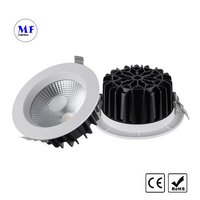 Preço da fábrica COB LED Recessed Downlight 30W Triac 0-10V Dali-2 Dt6 Dt8 Dimmable Tuya Zigbee Tuya WiFi Smart Control Ugr<19 Die-Cast Aluminum Ceiling Down Light