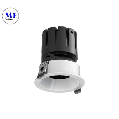 UGR<3 Anti-Glare COB LED Spot Downlight 24°/36° Ângulo de Feixe 100LM/W Alto Lúmen Triac 0-10V DALI-2 Dimmable Recessed Ceiling Spotlight Down Light